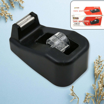 DeoDap Double-Sided Handheld Tape Dispenser (Manual)(Set of 1, Black)