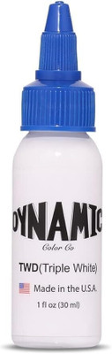 Shield plus DYNAMIC 1.OZ TRIPLE WHITE Tattoo Ink(White 30 ml)