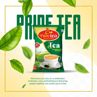 Pride Premium ctc tea (250gms) Pack of 1 Black Tea Pouch(250 g)