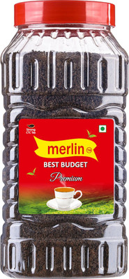 Merlin Best Budget Premium Strong CTC Tea | Rich Aroma & Taste | 500g Jar Black Tea Plastic Bottle(500 g)