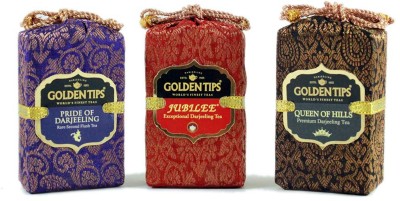 Golden Tips 3-in-1 Queen of Hills, Jubilee and Pride of Darjeeling -Velvet Bag Green Tea Box(3 x 25 g)