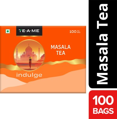 TE-A-ME Masala Black Tea - 100 Tea Bags, Masala Tea Bags Box(100 Bags)