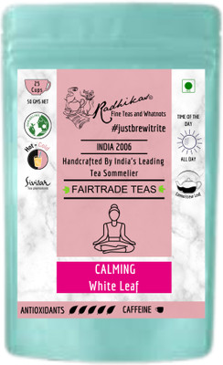 Radhikas Fine Teas and Whatnots CALMING White Leaf White Tea Vacuum Pack(50 g)