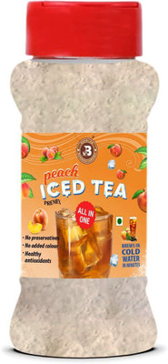 Brew Lab Instant Refreshing Peach Ice Tea Premix | All In One Iced Tea| Easy Preparation Peach Iced Tea Plastic Bottle(100 g)