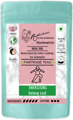 Radhikas Fine Teas and Whatnots ENERGETIC Oolong Leaf Oolong Tea Box(50 g)