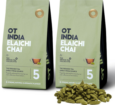 OT INDIA Elaichi Chai - Cardamom Tea | Natural, Healthy, Aromatic Flavour Cardamom Tea Pouch(2 x 200 g)