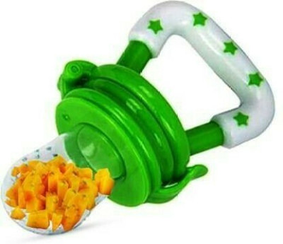 smilykid Silicone Soft Food/Fruit Nibbler, Pacifier, Feeder, Teether for Baby Teether and Feeder(Green)