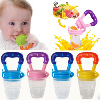 Chicbunny Baby BPA Free Silicon Teether for Food Feeding Teether and Feeder(Multi1)