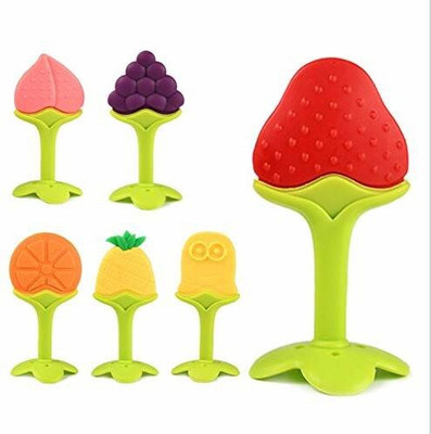 K3NTERPRISES Alfatech Silicone BPA Free Natural Organic Nipple Teethers (Pack of 2) Teether(Red)