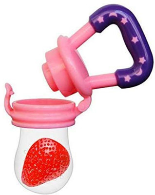 SHISHI SHISHI7074Silicone Fruit Teether for Baby Teether and Feeder(Pink)