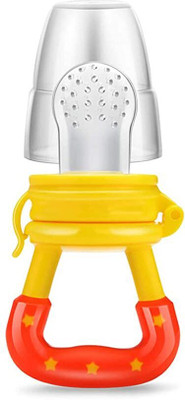 Chicbunny Baby BPA Free Silicon Teether for Food Feeding Teether and Feeder(Yellow)