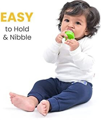 Wuxxa Baby BPA Free Silicon Teether for Food Feeding Teether and Feeder(Green2)