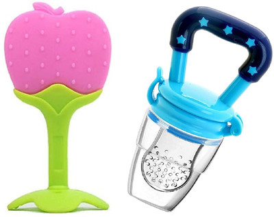 smilykid Baby Teether 3-6 Months Babies Teether and Feeder(Multicolor)