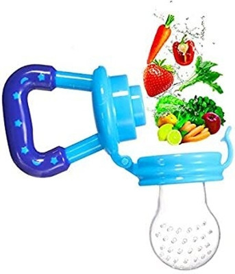 SuperDaze Baby BPA Free Silicon Teether for Food Feeding Teether and Feeder(Blue5)