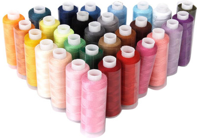 Reveknow Multi color Thread(150 m Pack of30)