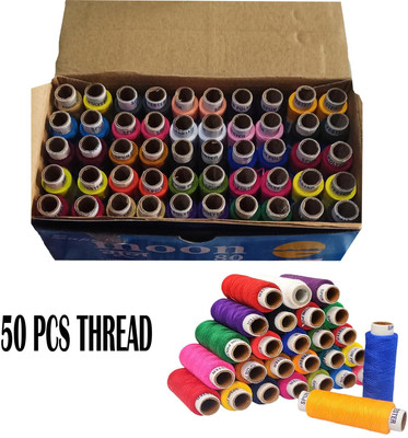 StwoN Multicolor Thread(150 m Pack of50)