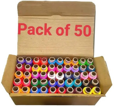 StwoN Multicolor Thread(150 m Pack of50)