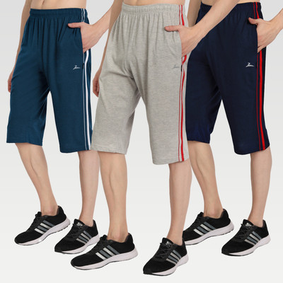 Zeffit Printed, Striped Men Three Fourths