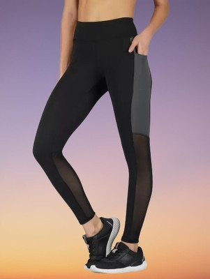 UNICUS APPAREL Color Block Women Grey Tights