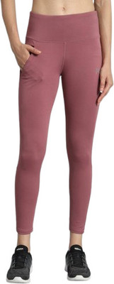 FEEL TIME Solid Women Pink Tights