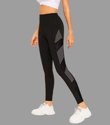 UNICUS APPAREL Color Block Women Grey Tights