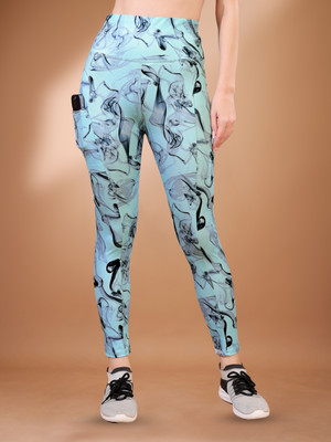 POOJARAN Printed Women Multicolor Tights