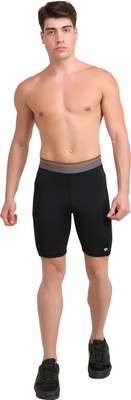 Kyk Solid Men Black Tights