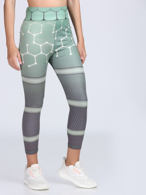 YUALIN CREATION Geometric Print Women Multicolor Tights