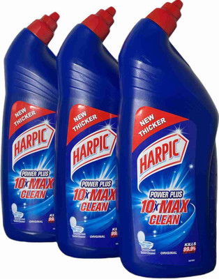 Harpic Toilet Cleaner Liquid, Original - 1 Litre Original Liquid Toilet Cleaner(3 x 1 L)
