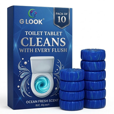 G LOOK toilet Cleaner Tablet (10 PCS) Original Block Toilet Cleaner(10 Wipes)