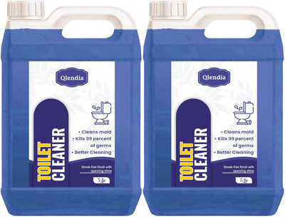 Qlendia Fresh Advanced Disinfectant Toilet Cleaner Extra With 10x Power formula Regular Liquid Toilet Cleaner(2 x 4.9 L)