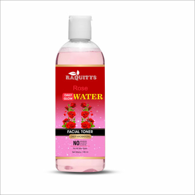 RAQUITYS Rose Water Toner 100ml Men & Women(100 ml)