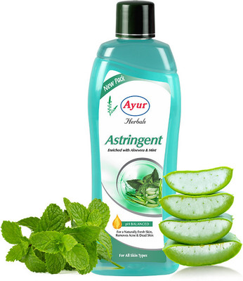 AYUR HERBALS Astringent with Mint,Camphor & Tulsi I Antiseptic & Cooling I Men & Women(500 ml)