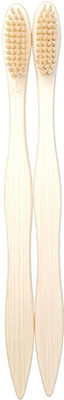 Eco Gree S Curve Fiber Wooden Soft Bristles Toothbrush Soft Toothbrush(Pack of 2)