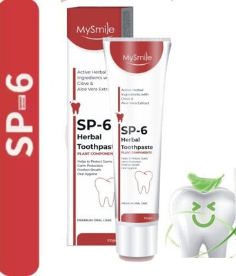 SMIETRZ SP 6 Ultra Brightening Toothpaste, Advanced Whitening Formula (100gm) Toothpaste(100 g)