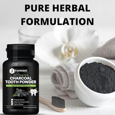 Forecast ''80 gm Charcoal Powder for Teeth – Detoxifies, Whitens & Cleanses Naturally''(80 g)
