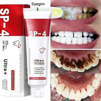 Dyegim Sp4 Ultra whitening bamboo Charcoal teeth toothpaste (30g) pack of 1 Toothpaste(30 g)
