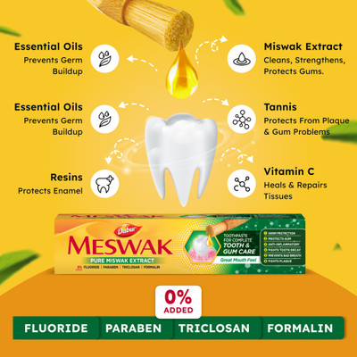 Dabur Meswak Oral Care 97grm Toothpaste Toothpaste(100 g)