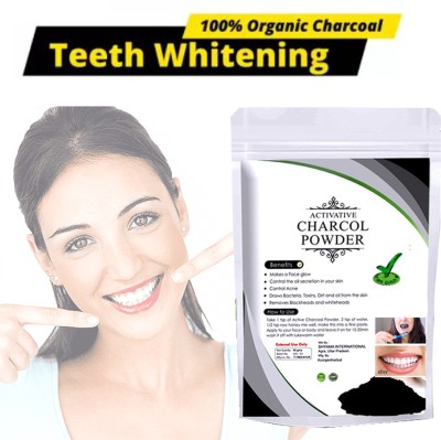 Aktivemusli Natural Instant Teeth Whitening Coconut Charcoal Powder(50 g)