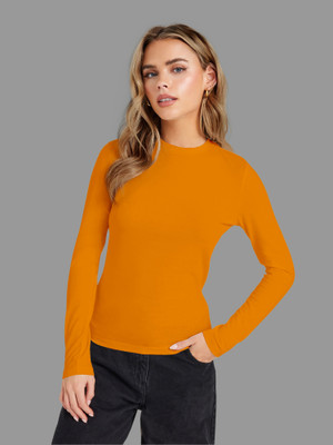 Maheshvi Casual Solid Women Yellow Top