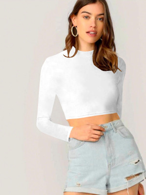 Maheshvi Casual Solid Women White Top