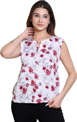 Ogarti Casual Printed Women Red Top