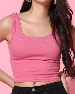 rani Casual Solid Women Pink Top
