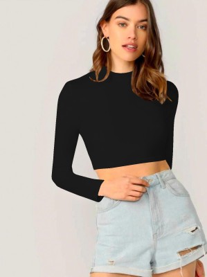 Dream Beauty Fashion Casual Solid Women Black Top