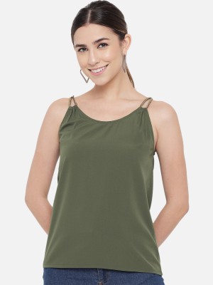 OTIRA Casual Solid Women Green Top