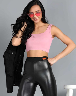 rani Casual Solid Women Pink Top