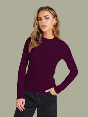 Dream Beauty Fashion Casual Solid Women Purple Top