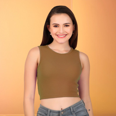 FABS Casual Striped Women Brown Top
