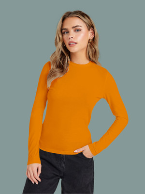 Maheshvi Casual Solid Women Yellow Top