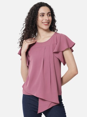 ALL WAYS YOU Casual Solid Women Pink Top